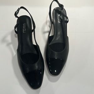 Vaneli black kitten sling back heels size 9.5